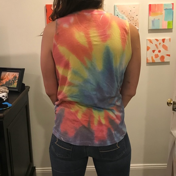 Tie Dye Muscle Tee - Picture 4 of 5